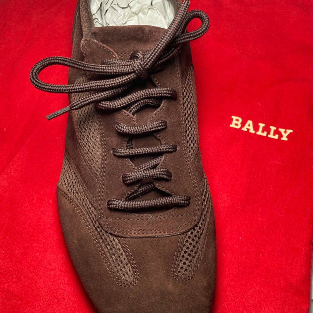 BALLY MEN’S Shoes, Formal Lace ups In Brown Suede, Size 7 ½ D, U.S.